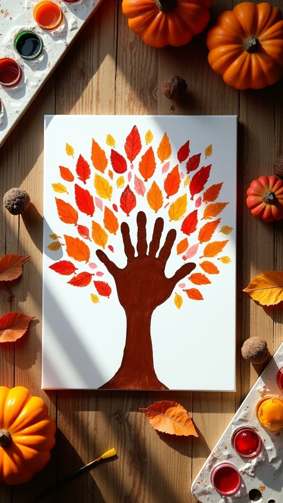 Handprint Fall Tree