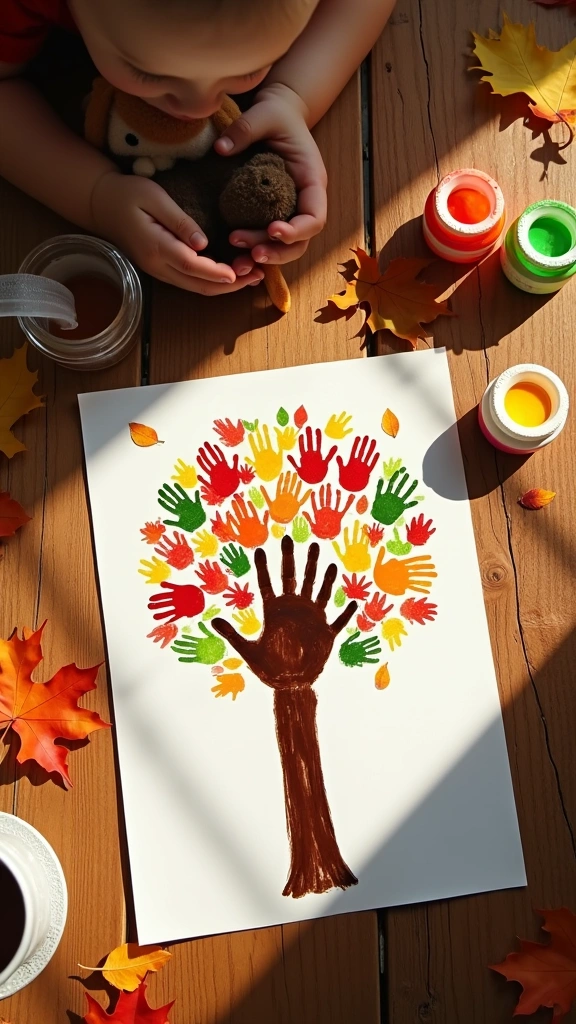 Handprint Tree Art