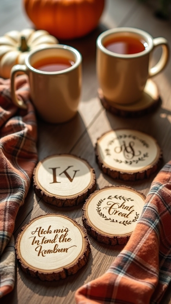 Personalized Wooden Coasters