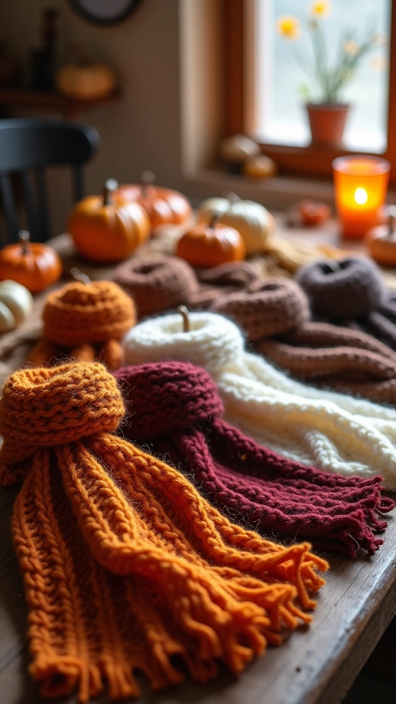 Cozy Knit Scarves