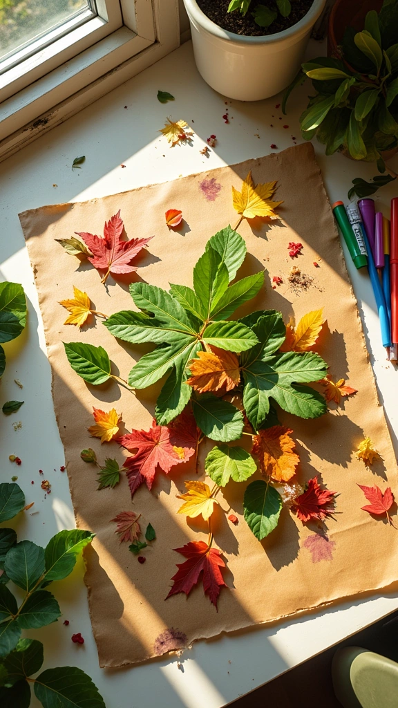 Leaf Collage Art