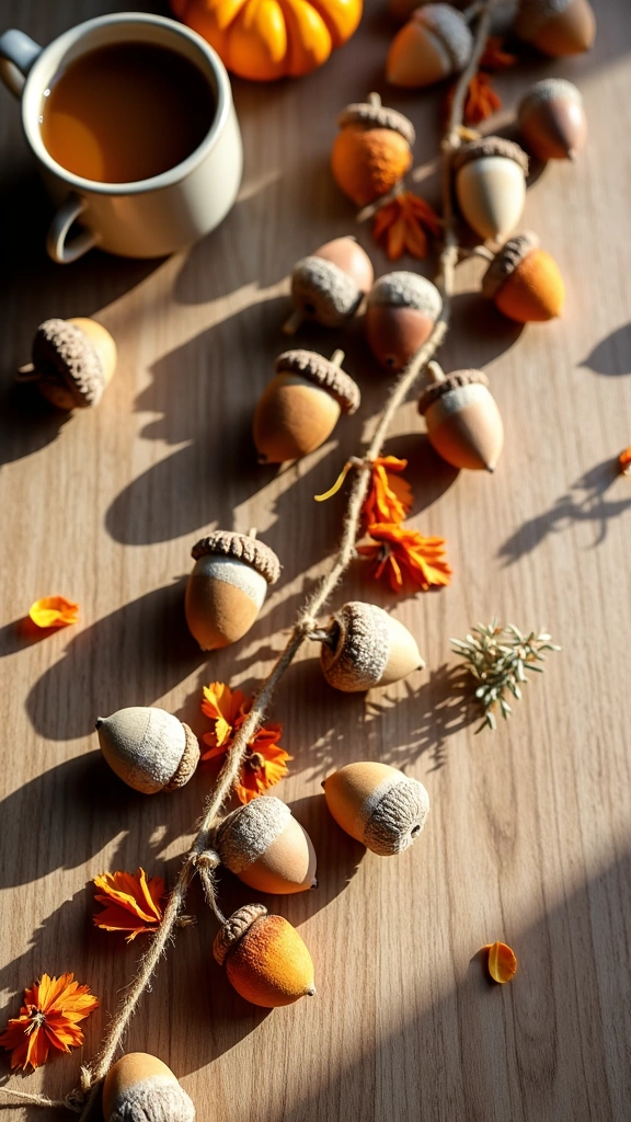 DIY Acorn Garland