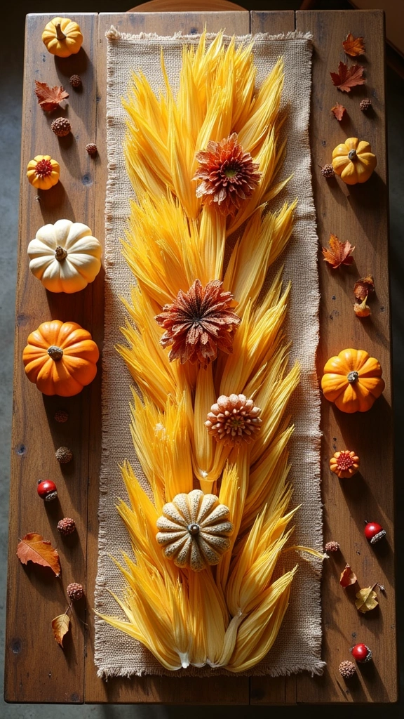 Corn Husk Table Runner