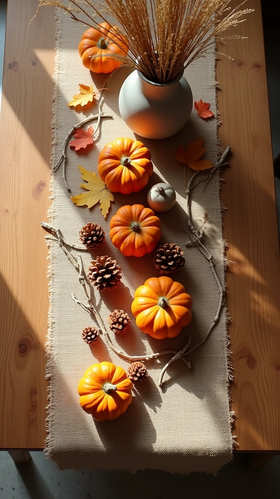 Burlap Table Decor