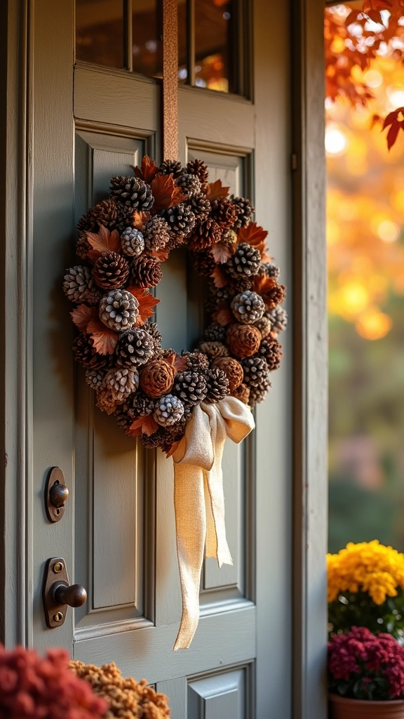 Pinecone Door Hanger
