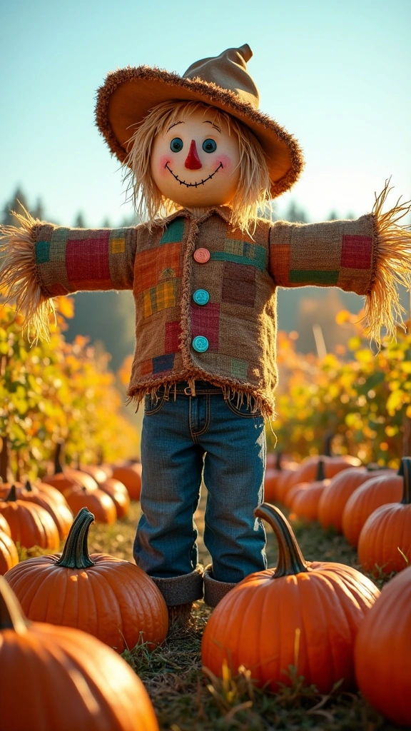 Scarecrow in the Pumpkin Patch