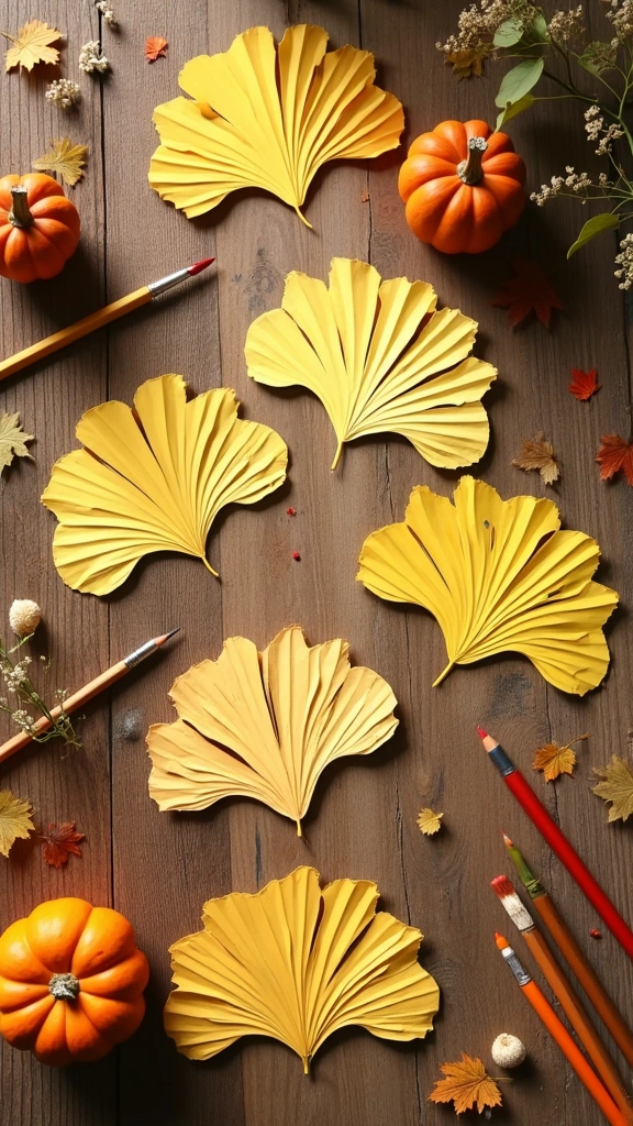 Ginkgo Leaf Template