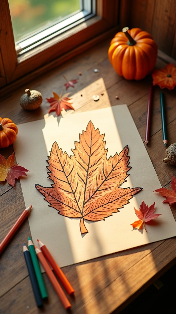 Acorn Leaf Template