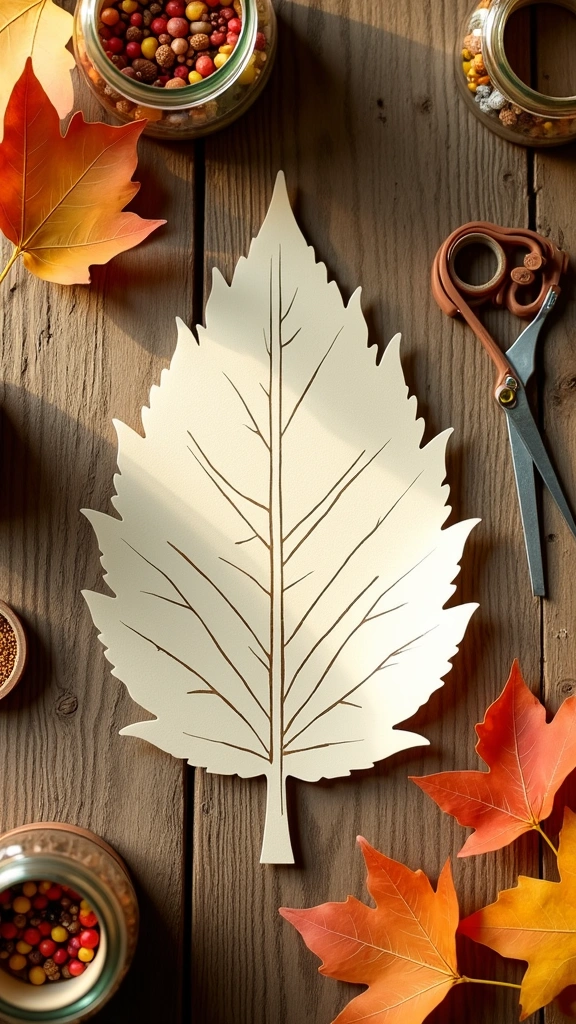 Hazelnut Leaf Template