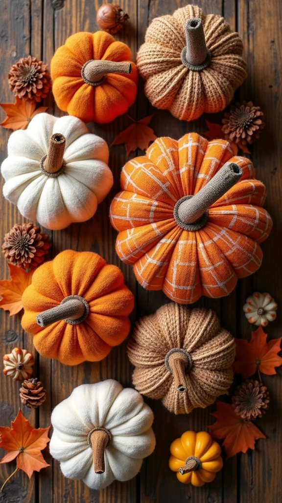 DIY Fabric Pumpkins
