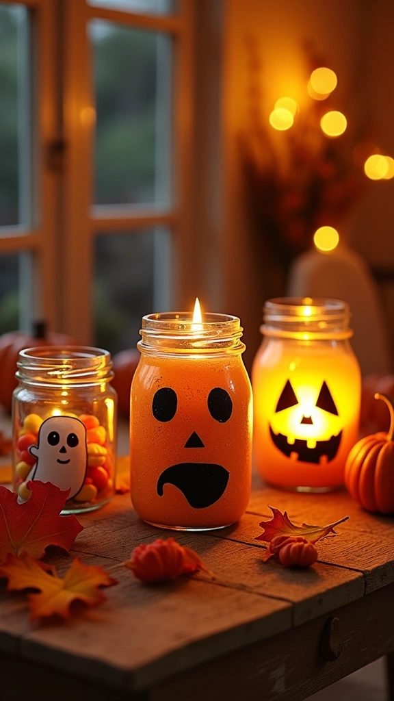 Halloween-Themed Jars
