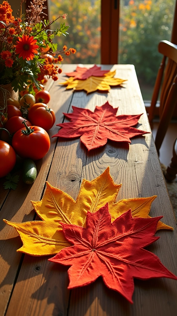 Felt Leaf Placemats