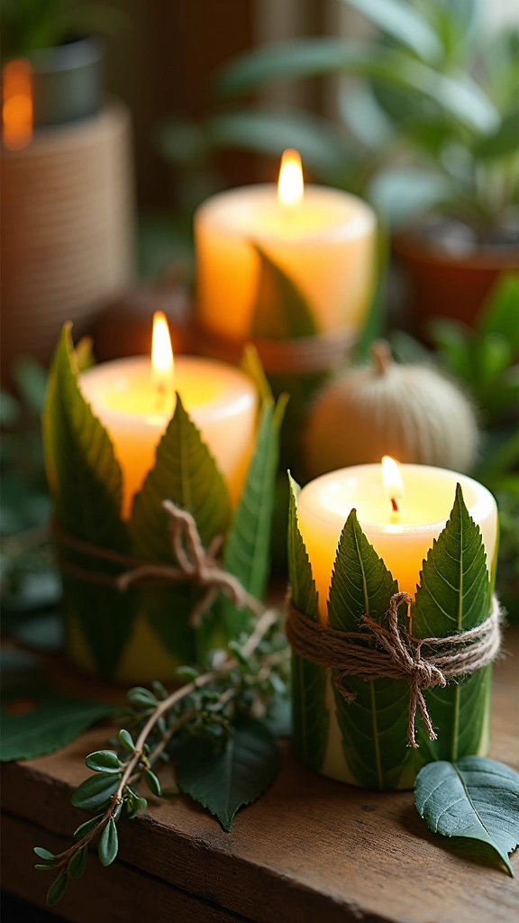 Leaf Candles
