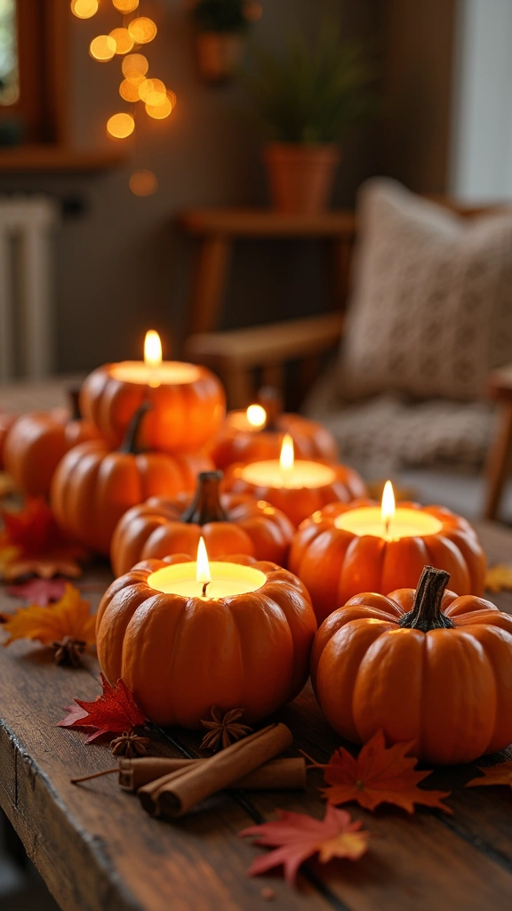 Pumpkin Spice Candle Holders