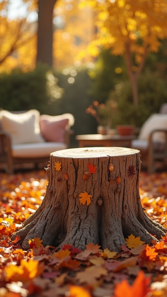 Painted Tree Stumps