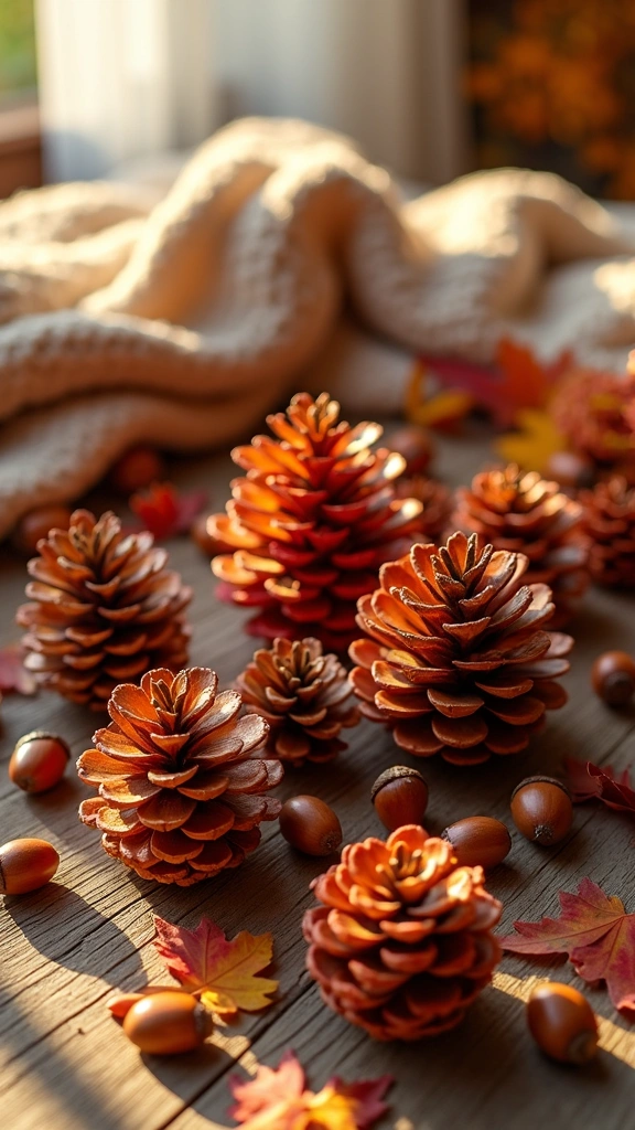 Painted Pine Cones