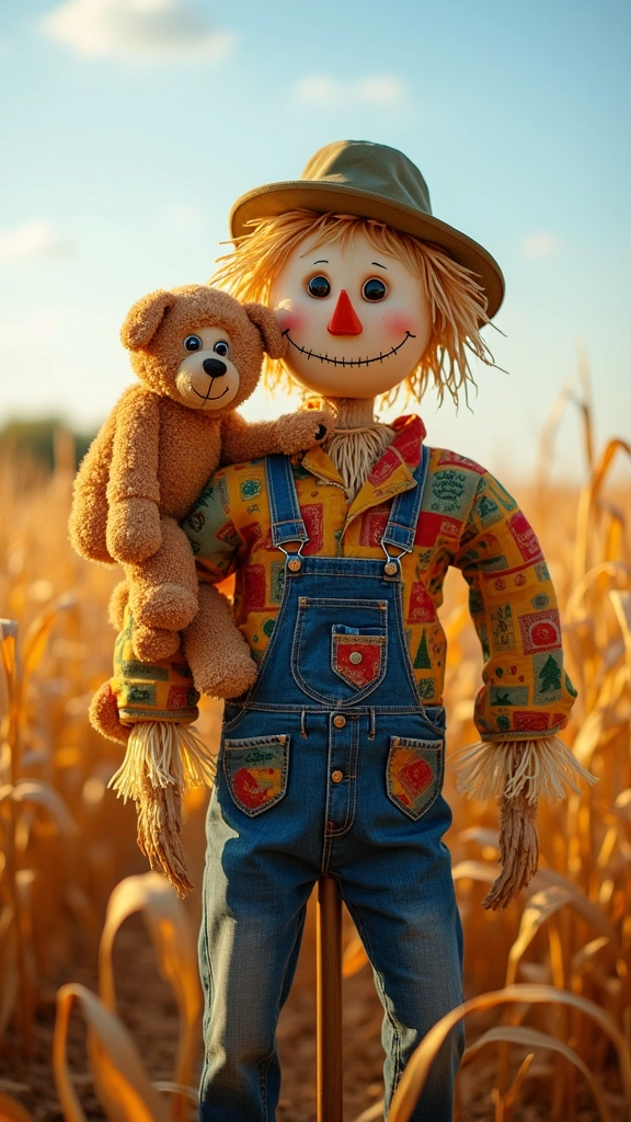 Scarecrow with Pets