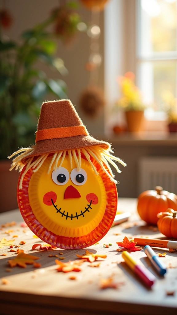 Paper Plate Scarecrows