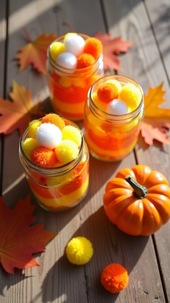 Candy Corn Jars