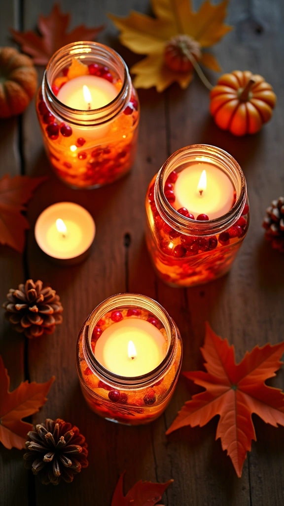 Autumn Candle-Holder Crafts
