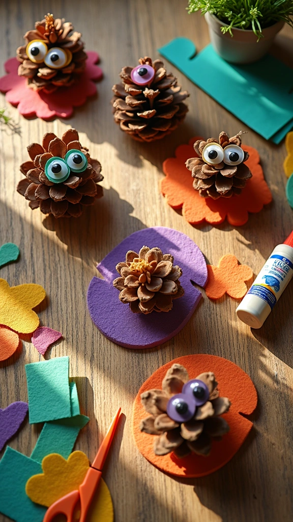 Pine Cone Creatures