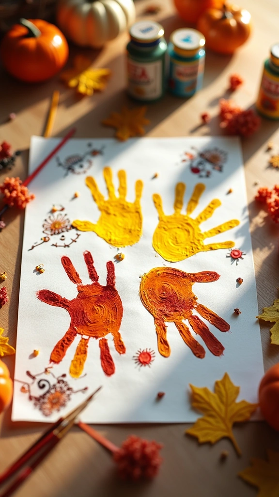 Scarecrow Handprint Art