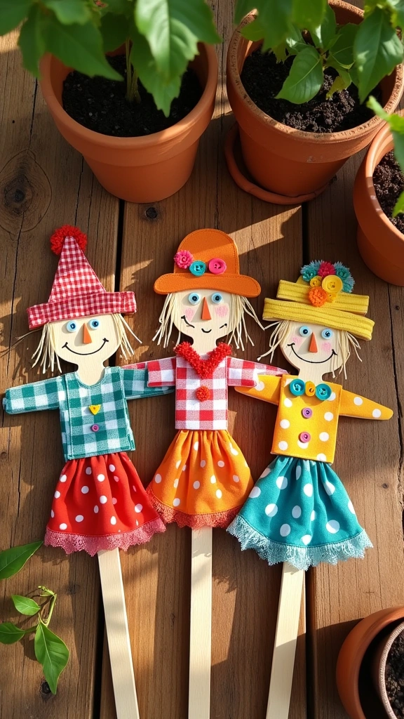 Spooky Scarecrow Garden Stakes