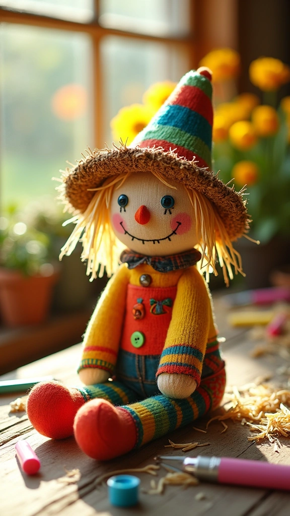 Scarecrow Sock Doll