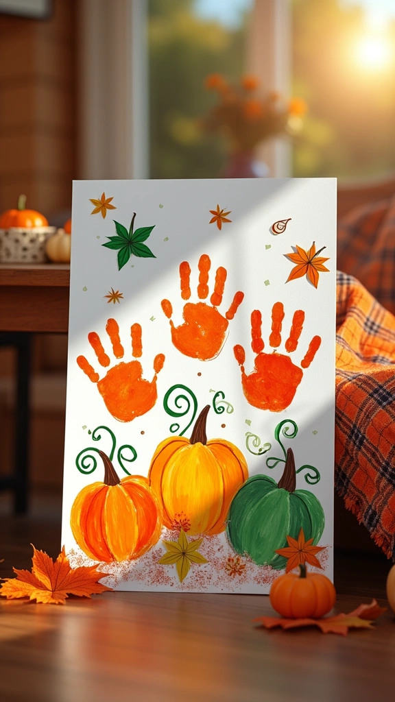 Handprint Pumpkin Patch