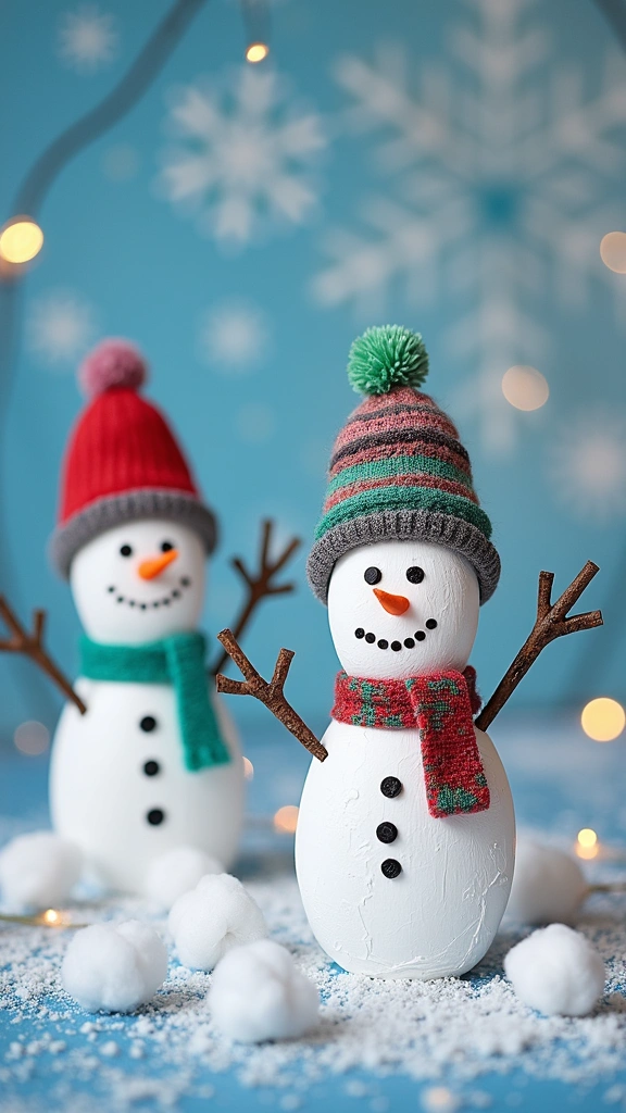 Handprint Snowmen