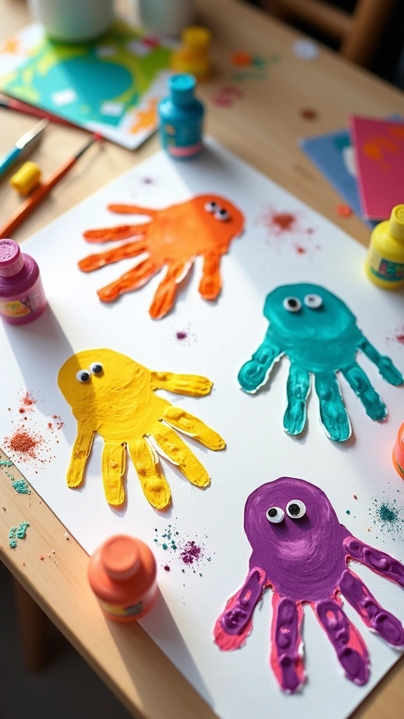 Handprint Sea Creatures
