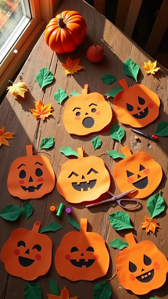 Pumpkin Paper Banners
