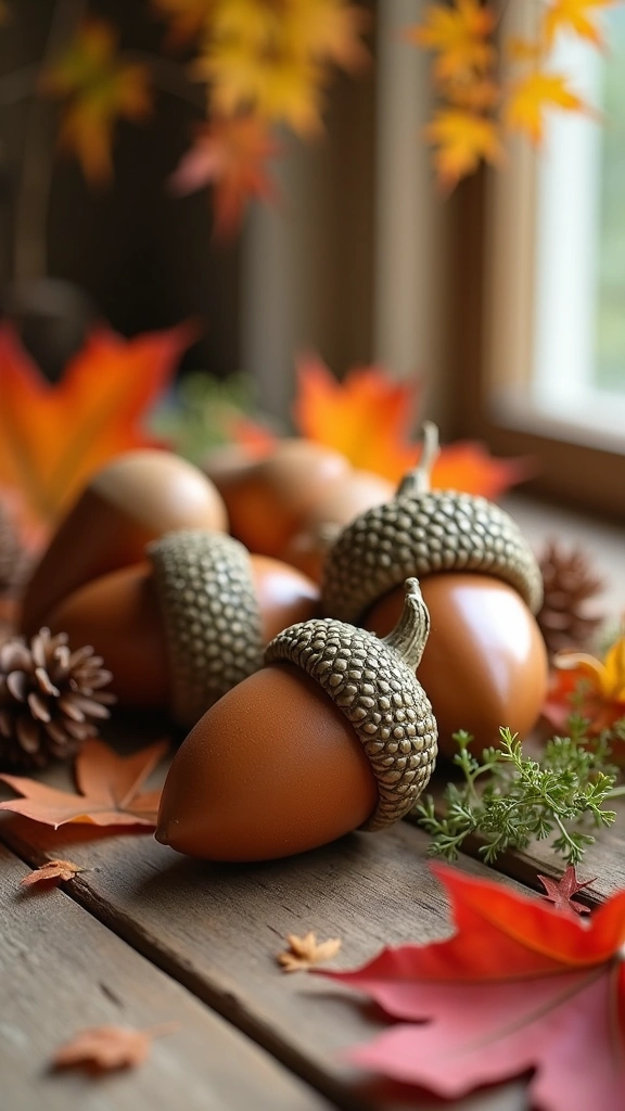 DIY Paper Mache Acorns