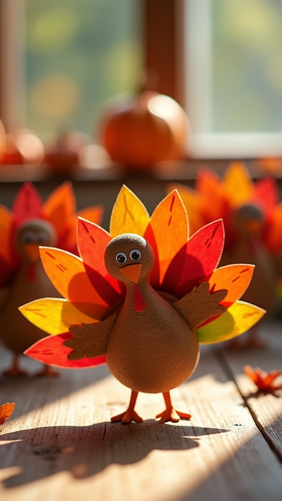 Turkey Paper Puppets