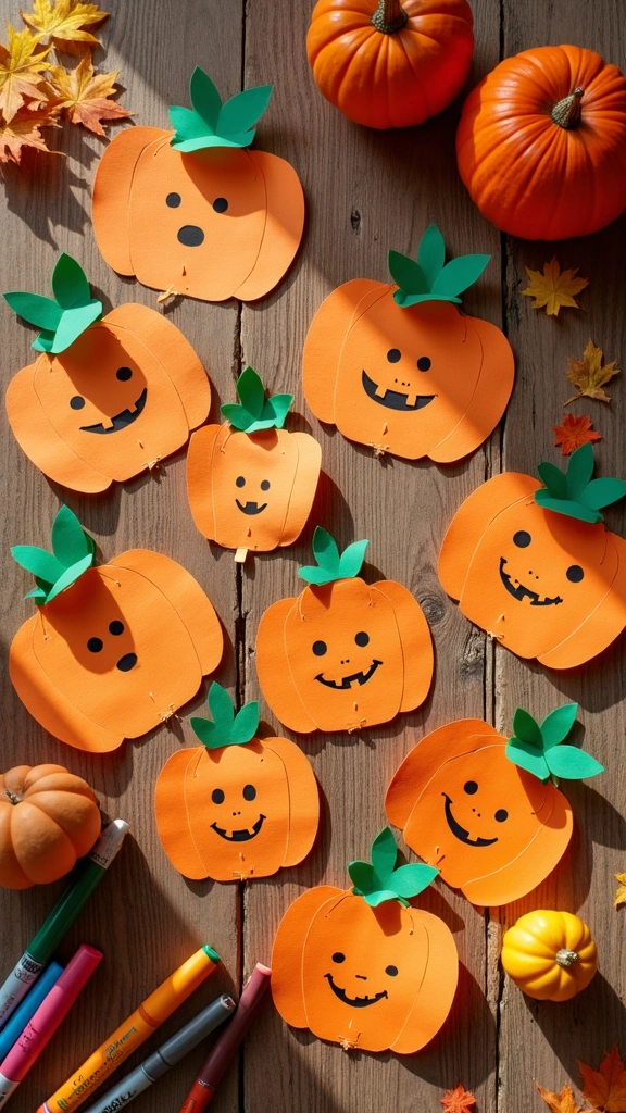 Pumpkin Paper Crafts for Kids