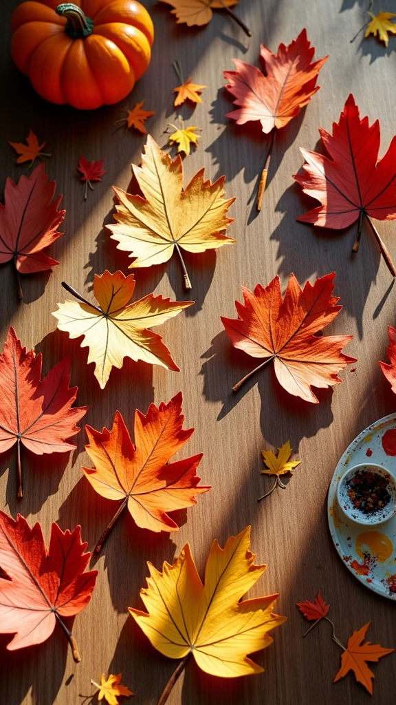 Paper Mache Leaves