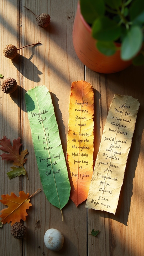 Leafy Prayer Bookmarks