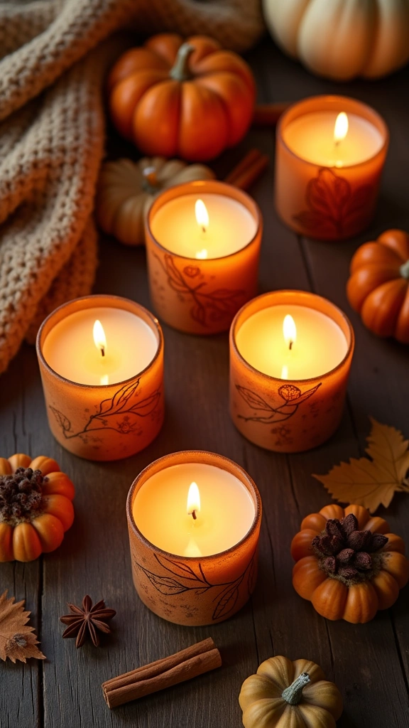 Pumpkin Spice Candles