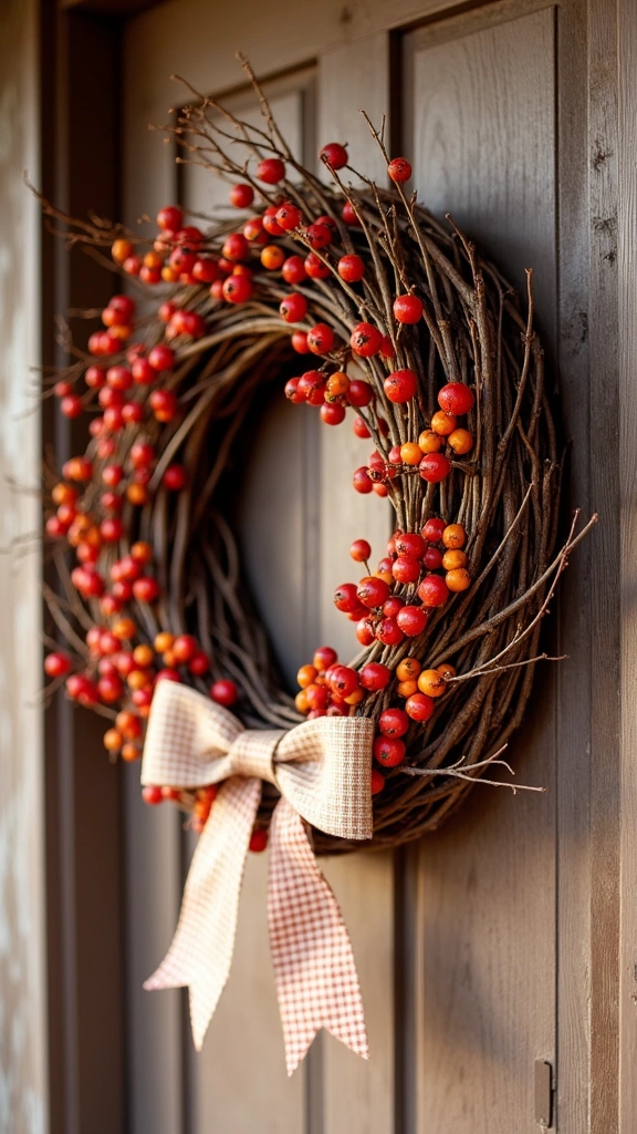 Wreath of Twigs and Berries