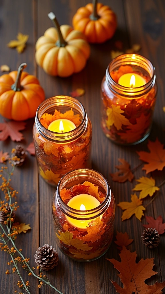 Harvest Jar Candle Holders