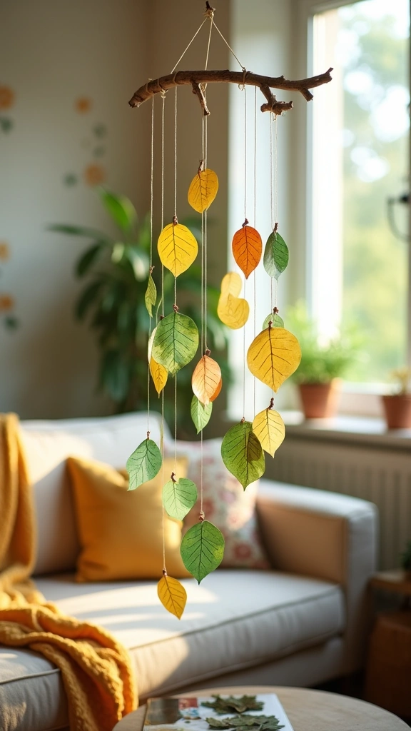 Paper Leaf Mobile