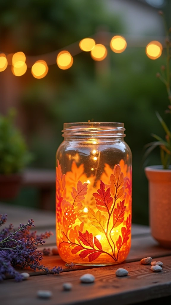 Decorative Leaf Jars