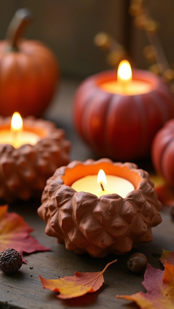 Cozy Clay Candle Holders