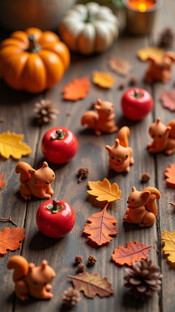 Fall-Themed Clay Magnets