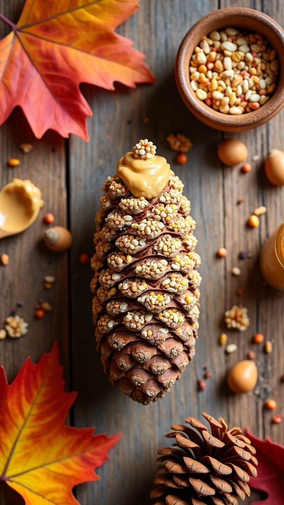 Pinecone Bird Feeders