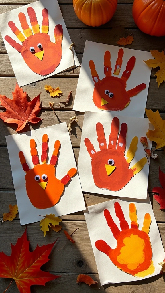 Gobble Gobble Handprint Turkey