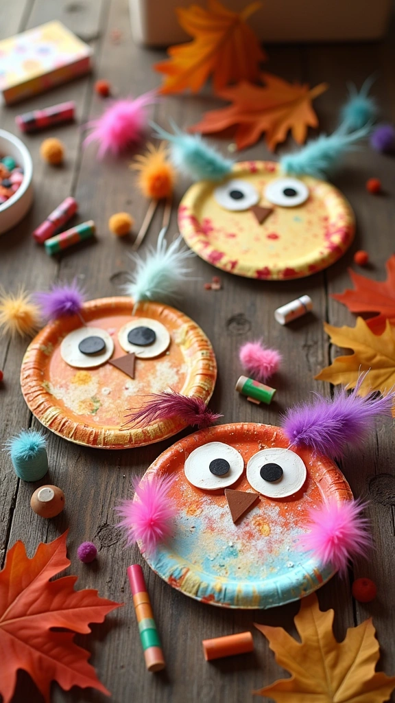 Paper Plate Owls