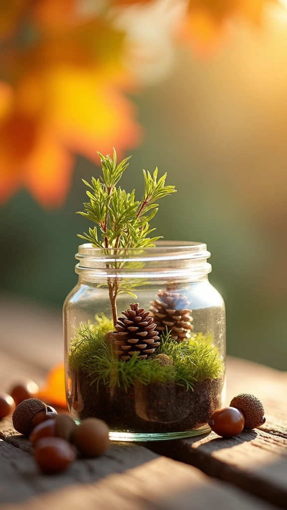 Miniature Forest in a Jar