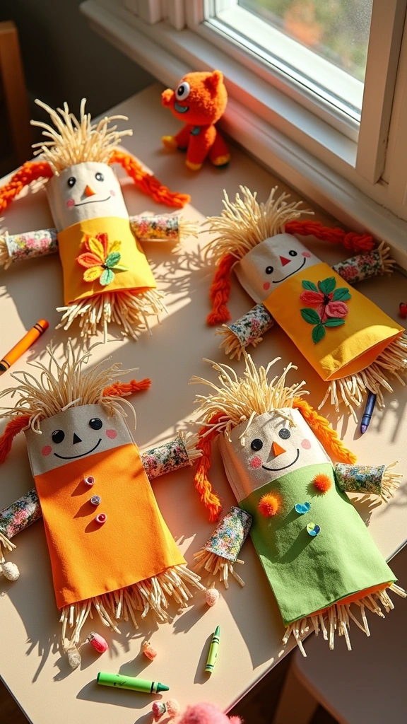 Mini Scarecrow Dolls