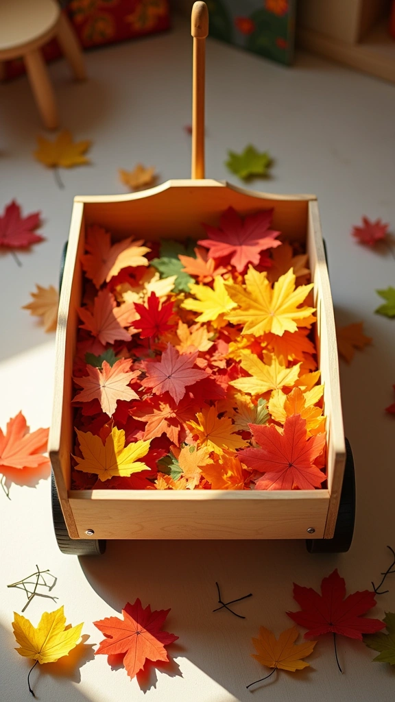 Wagon Full of Leaves
